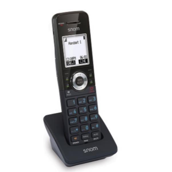 SNOM 00004452 - Snom M10 DECT handset for Single Cell M100. B/W screen, 9 hours in conversation