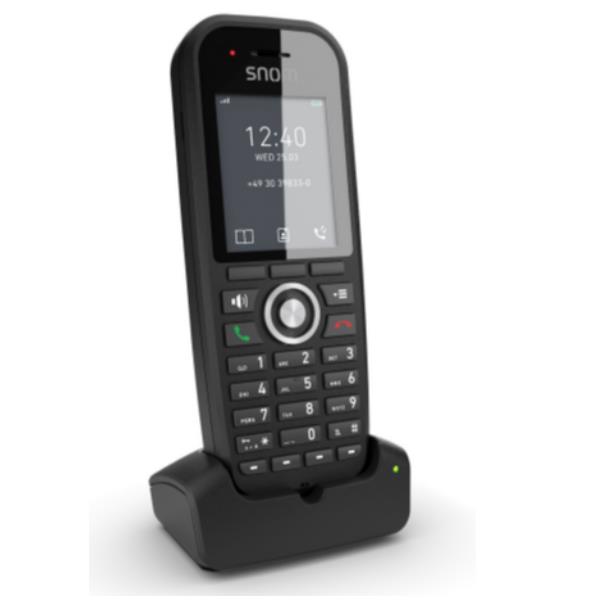 SNOM 00004607 - Snom M30 DECT handset for DoubleCell M400 e M900. B/W screen, 22 hours in conversation, rugged, integrated belt clip