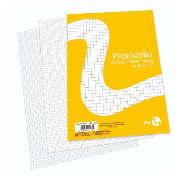 BM - BeMore RISMA CARTA PROTOCOLLO A4 - 5MM