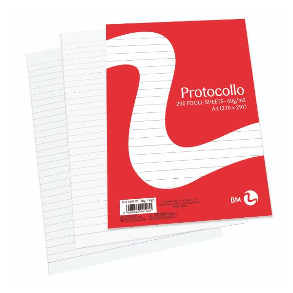 BM - BeMore RISMA CARTA PROTOCOLLO A4 - 1 RIGO