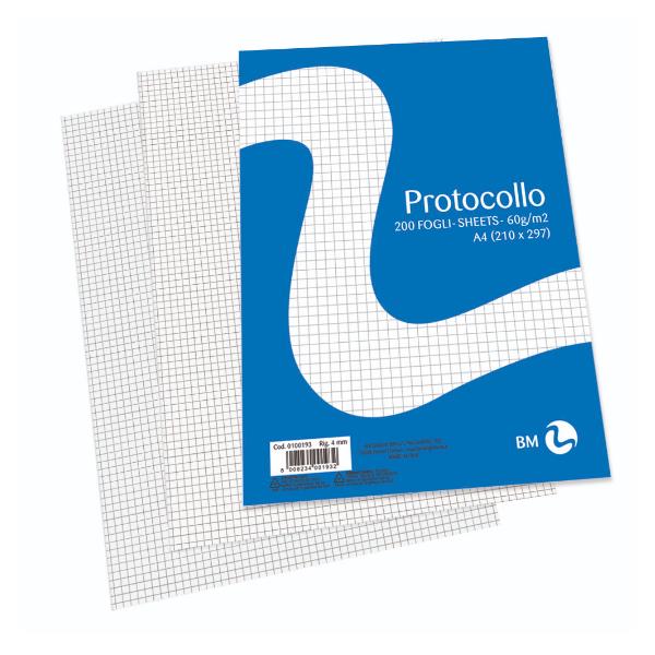 BM - BeMore RISMA CARTA PROTOCOLLO A4 - 4MM