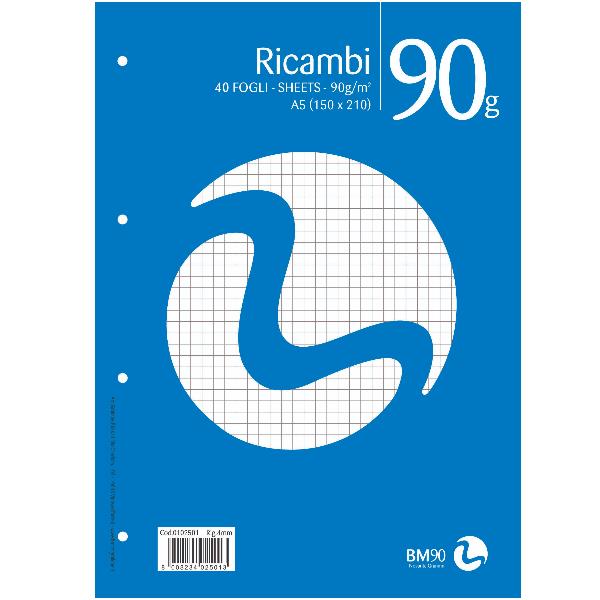 BM - BeMore RICAMBI NON RINFORZATI A5 90GR - 4MM
