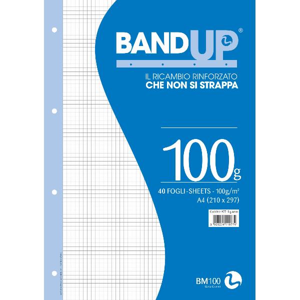 BM - BeMore RICAMBI RINFORZATI BANDUP A4 100GR - 4MM
