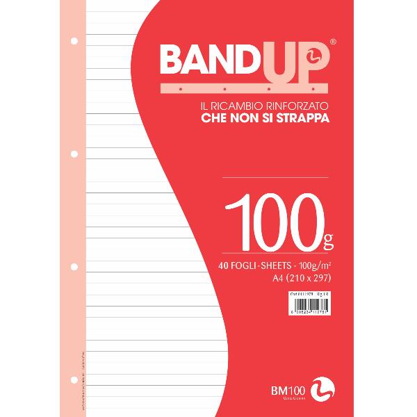 RICAMBI RINFORZATI BANDUP A4 100GR - 1 RIGO 2