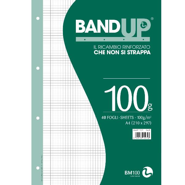 BM - BeMore RICAMBI RINFORZATI BANDUP A4 100GR - 4F