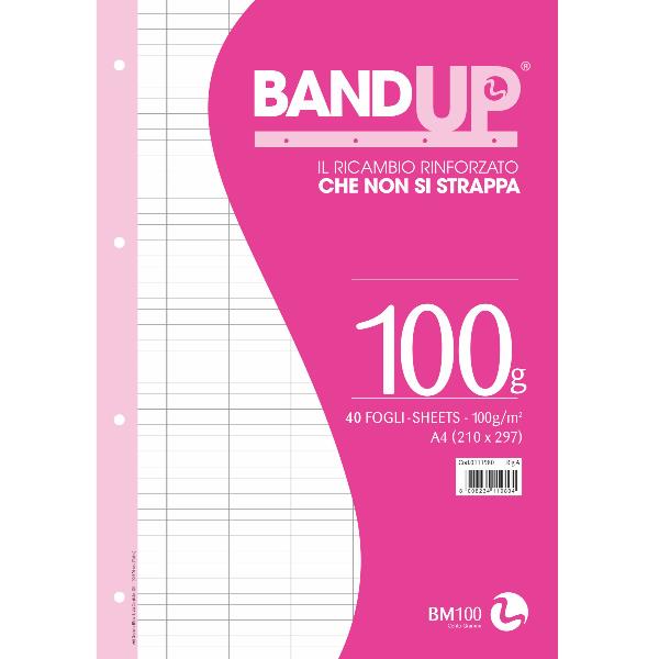 BM - BeMore RICAMBI RINFORZATI BANDUP A4 100GR - A