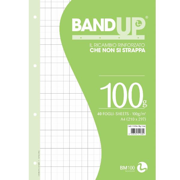 BM - BeMore RICAMBI RINFORZATI BANDUP A4 100GR - 10MM