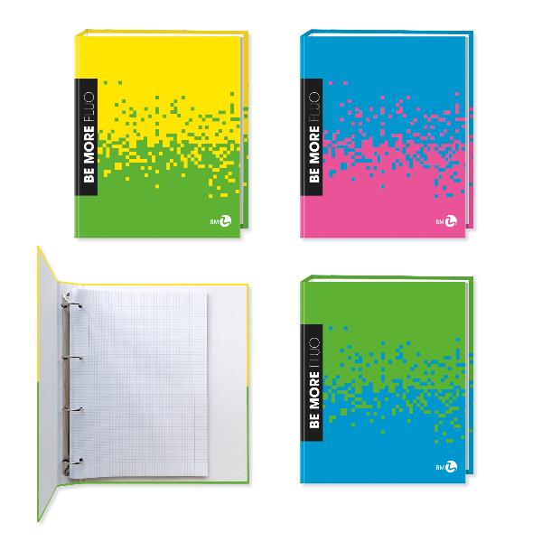BM - BeMore RACCOGLITORE AD ANELLI FLUO A4 D.30 MM