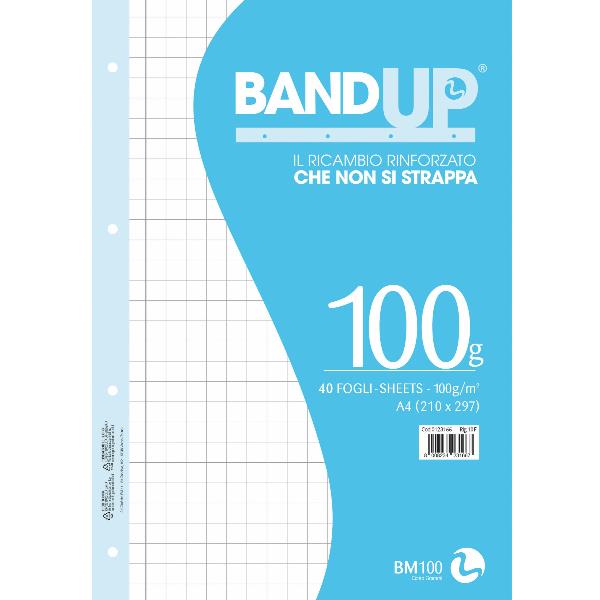 RICAMBI RINFORZATI BANDUP A4 100GR - 10F 2