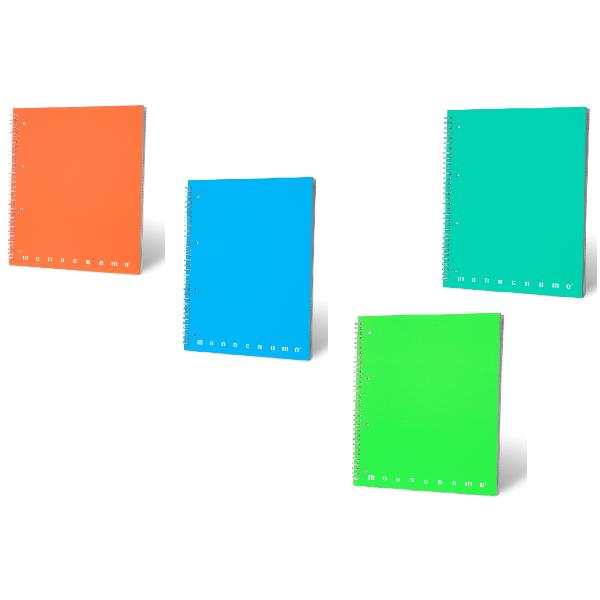 QUADERNI MONOCROMO SKIP FLUO SPIRALATI A4 80GR - 5MM 3