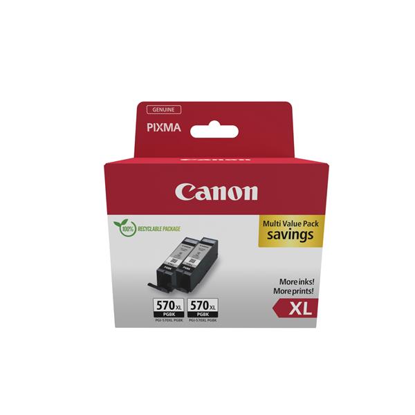CONSUMABILI CANON IT PGI-570 XL Black (Conf. 2 pz)