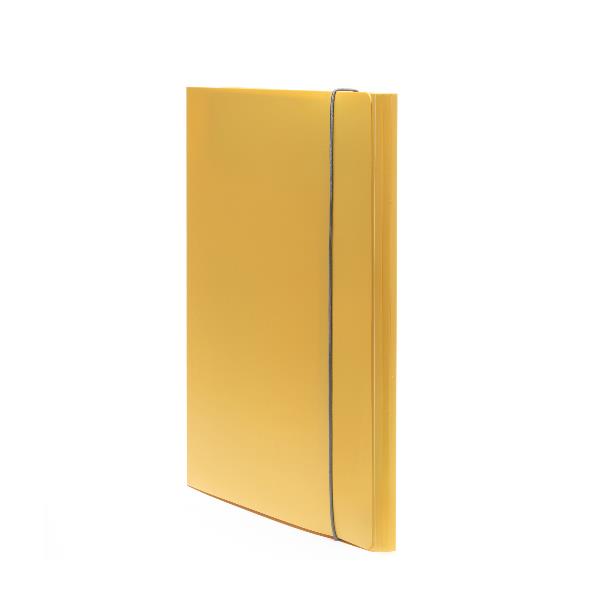 Cartella 3 lembi Holos giallo in plastica riciclata 7