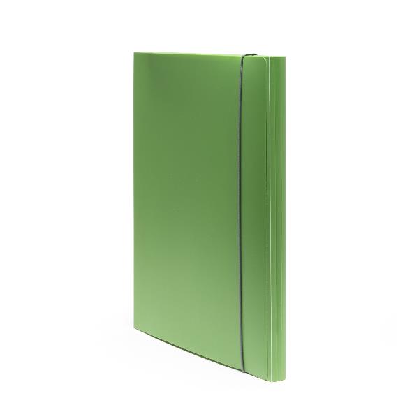 Cartella 3 lembi Holos verde in plastica riciclata 2