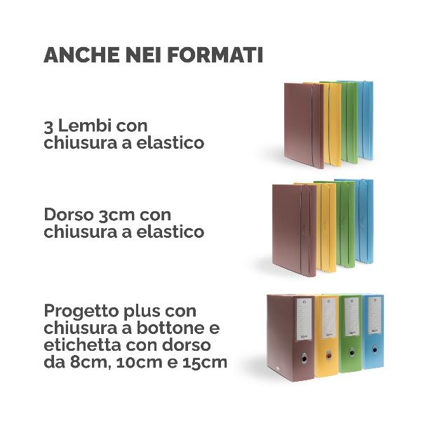 Cartella 3 lembi Holos verde in plastica riciclata 5