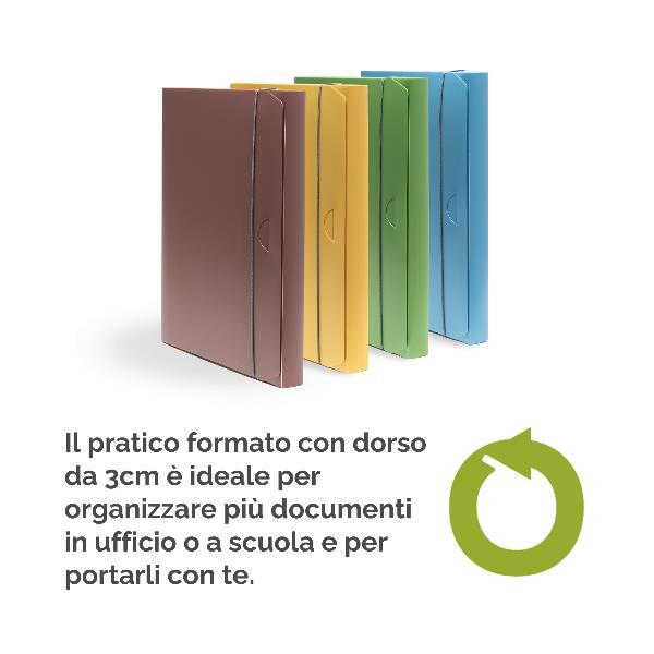 Cartella progetto Holos 3 verde in plastica riciclata 5