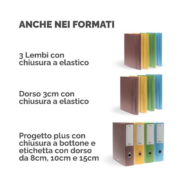 Cartella progetto Holos 3 marrone in plastica riciclata 2