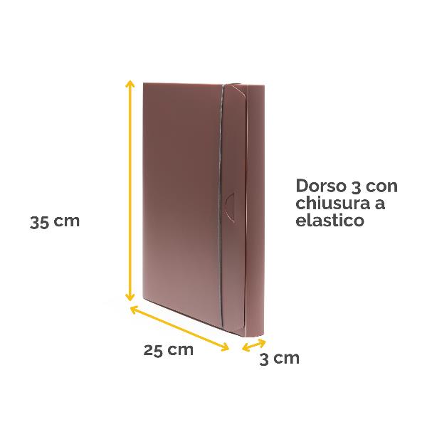 Cartella progetto Holos 3 marrone in plastica riciclata 6