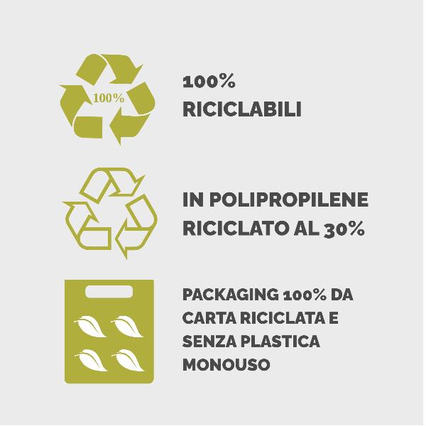 Scatola progetto Holos D8 marrone in plastica riciclata 6