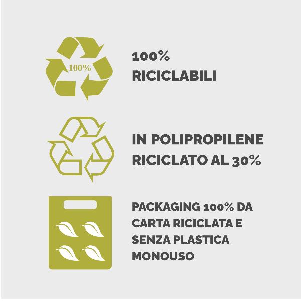 Scatola progetto Holos D10 marrone in plastica riciclata 2