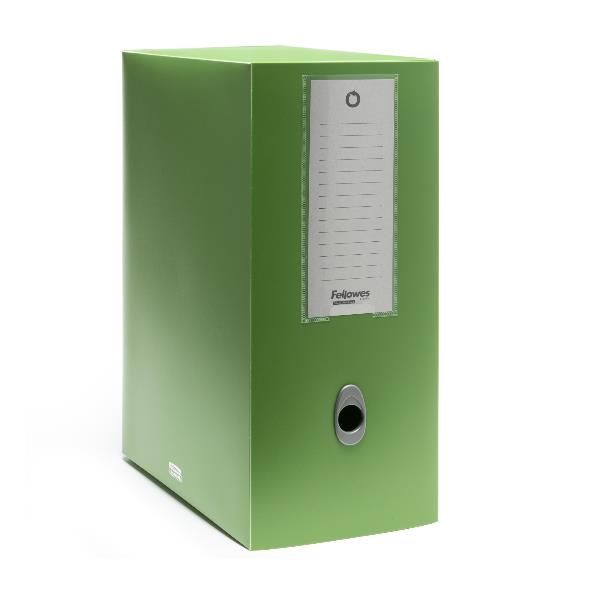 FELLOWES LEONARDI Scatola progetto Holos D15 verde in plastica riciclata