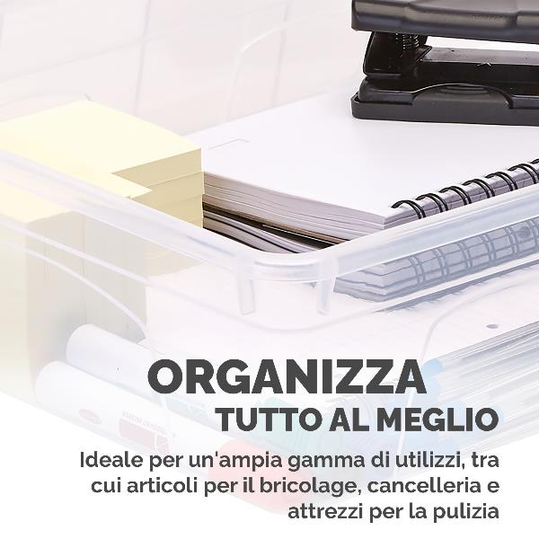 Scatola in plastica coperchio 12L 4