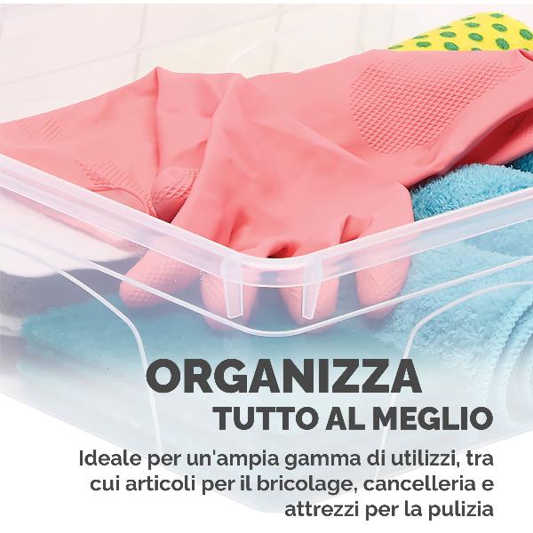 Scatola in plastica coperchio 12L 5