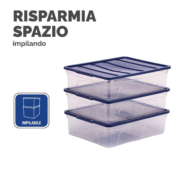 Scatola in plastica coperchio 12L 6