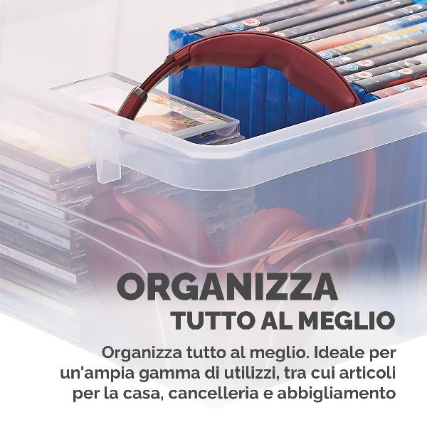 Scatola in plastica coperchio 15L 5