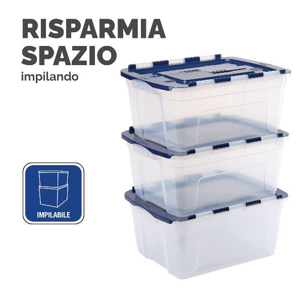 Scatola in plastica con cerniera 45L 3