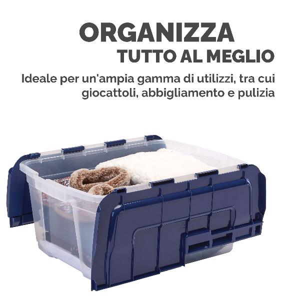 Scatola in plastica con cerniera 45L 4