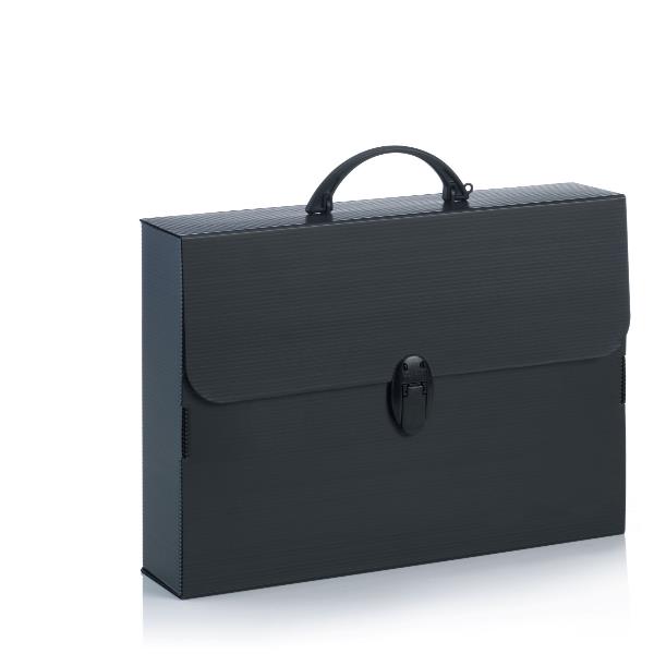 FAVORIT Valigetta EVERY LINE TOTAL BLACK 37,5x27x8 cm - 1 chiusura