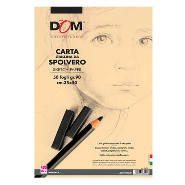 CWR BLOCCO CARTA SPOLVERO 90gr 50ff 35x50cm