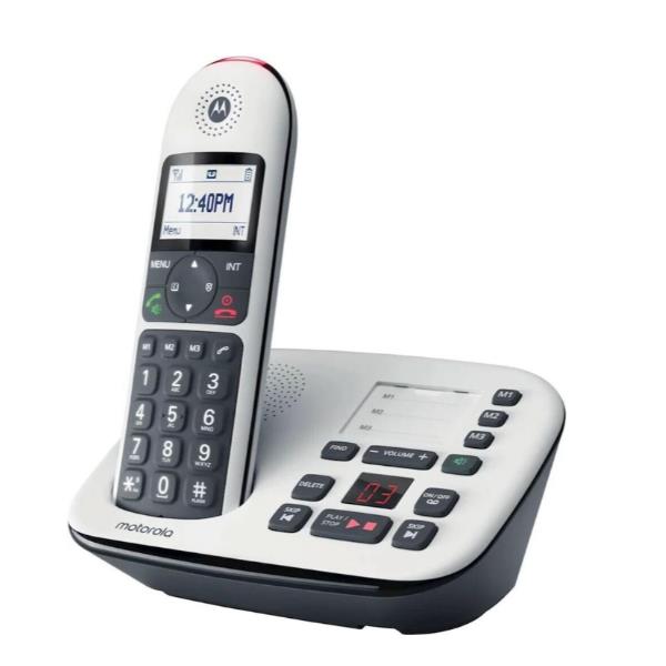 MOTOROLA CORDLESS CORDLESS SENIOR CD5001 WHITE CON SEGRETERIA
