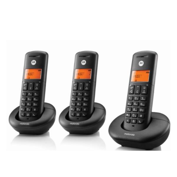 MOTOROLA CORDLESS CORDLESS E203 TRIO NERO