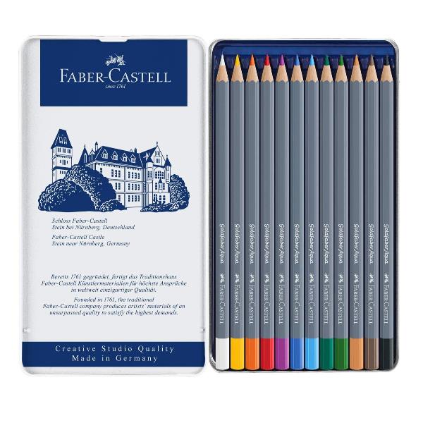 Matite colorate acquerellabili Goldfaber Aqua conf met da 24 3