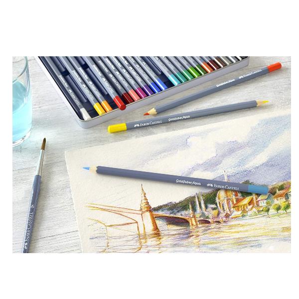 Matite colorate acquerellabili Goldfaber Aqua conf met da 36 3