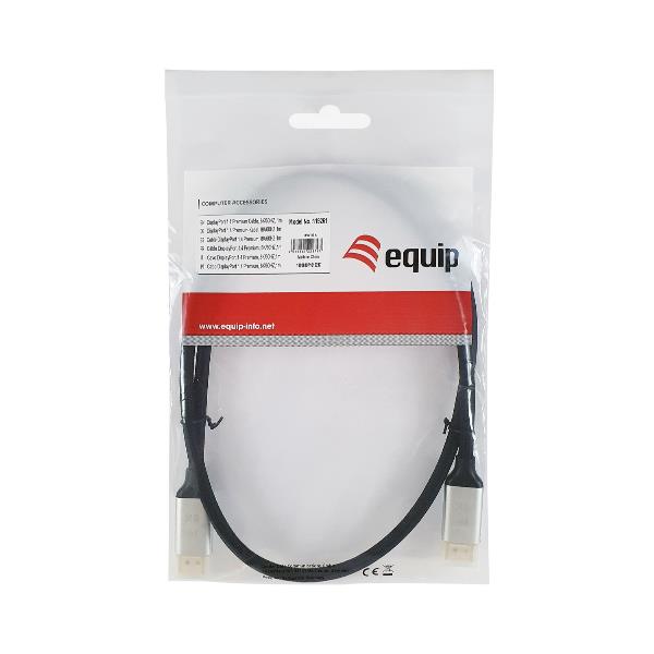 EQUIP - CAVO DISPLAYPORT 1.4 PREMIUM 8K/60Hz HDR/DSC/MST, 5.0m 6