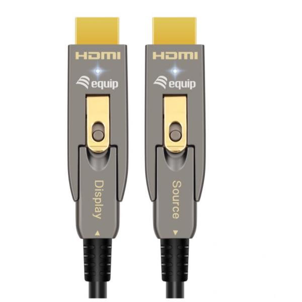 EQUIP - Cavo ottico attivo HDMI 2.0 staccabile tipo D + A, 4K/60Hz - 15m 8