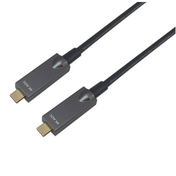 EQUIP - Cavo ottico attivo USB-C a C, PD 60W, 4K/60Hz, 10Gbps, Video+Dati+PD - 7.5m 4