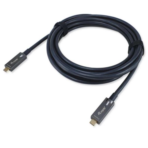 EQUIP - Cavo ottico attivo USB-C a C, PD 60W, 4K/60Hz, 10Gbps, Video+Dati+PD - 7.5m 5