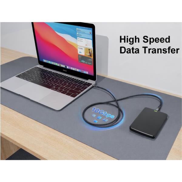 EQUIP - Cavo ottico attivo USB-C a C, PD 60W, 4K/60Hz, 10Gbps, Video+Dati+PD - 7.5m 8