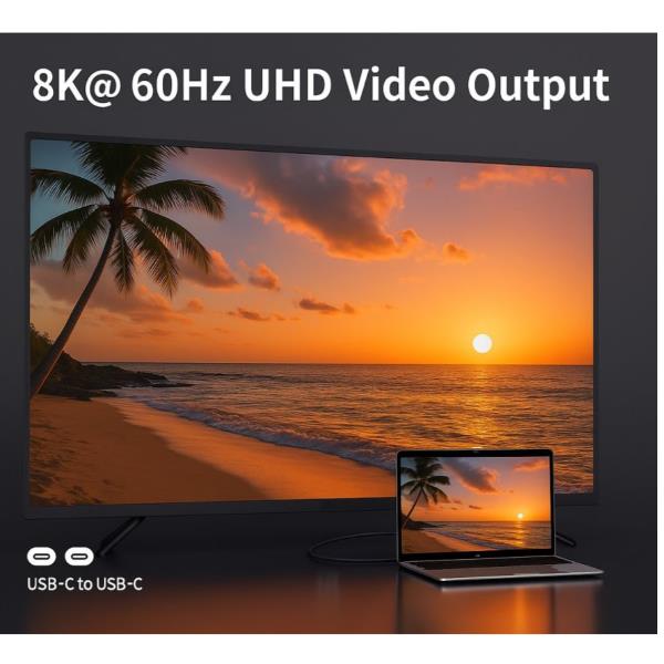 EQUIP - Cavo Ottico Attivo USB-C a C, PD 60W, 8K/60Hz, 10Gbps, Video+Dati+PD - 15m 5