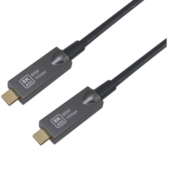 EQUIP - Cavo Ottico Attivo USB-C a C, PD 60W, 8K/60Hz, 10Gbps, Video+Dati+PD - 15m 7