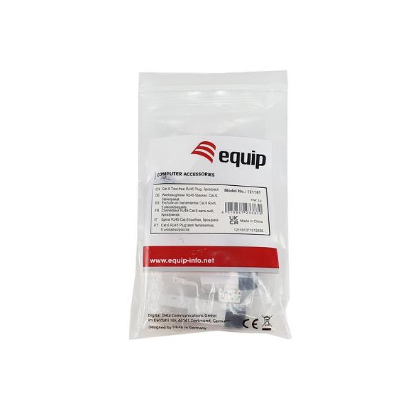 EQUIP - CONNETTORE RJ45 TOOL-FREE CAT.6, confez. 5pz 4