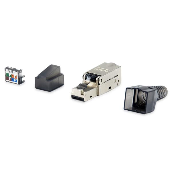 EQUIP EQUIP - PLUG RJ45 Cat.6A Tool Free, FTP, SCHERMATO, Conf. 5pz