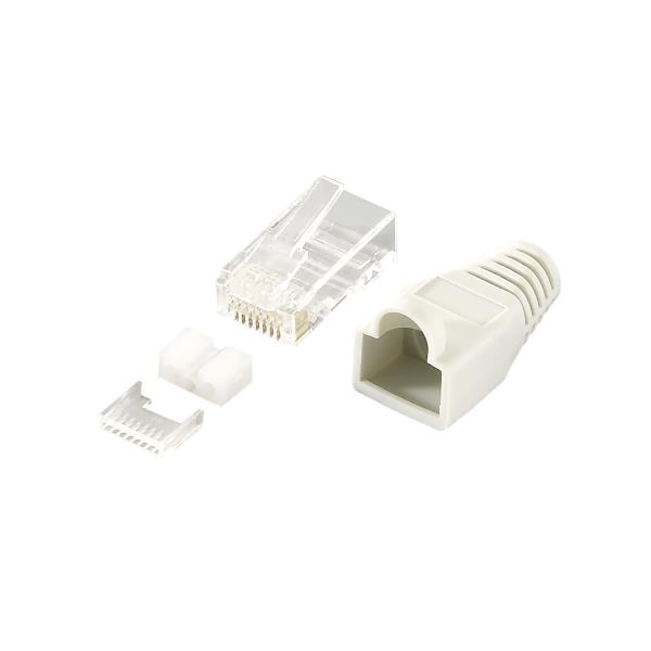 EQUIP - SET PLUG RJ45 CAT.6 NON SCHERMATO per cavi rotondi, Confez. 100pz 2