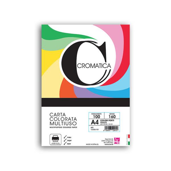 CWR RISMA CARTA COLORI FORTI A4 160gr 100ff