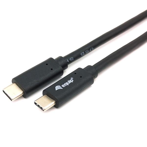 EQUIP EQUIP - Cavo USB 3.2 Gen 1 C a C, PD 60W, 5Gbps, Nero - 0.5m