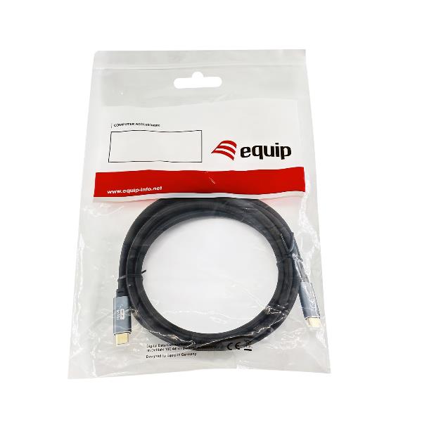 EQUIP - CAVO USB 3.2 GEN.2 Type-C M/M - 5A, PD 100W, 4K/60HZ, 10GBps -- Nero, 3.0m 3