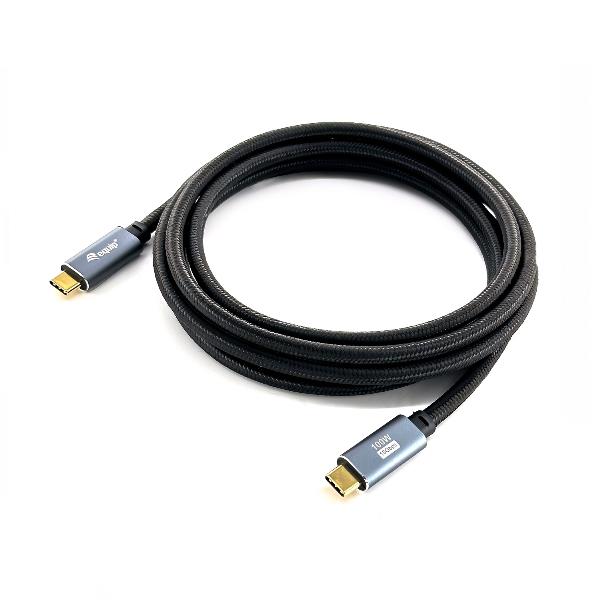 EQUIP - CAVO USB 3.2 GEN.2 Type-C M/M - 5A, PD 100W, 4K/60HZ, 10GBps -- Nero, 3.0m 7
